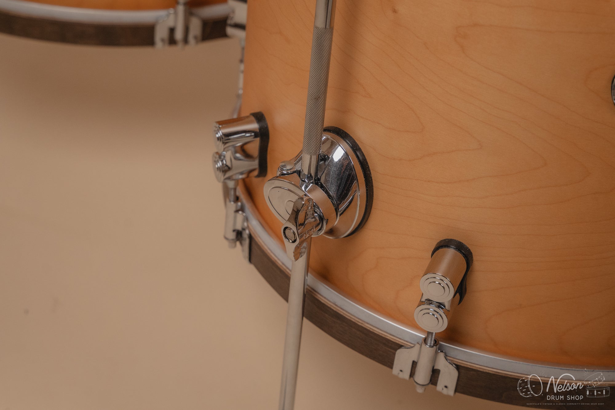Used PDP Concept Maple in Natural Stain w/Walnut Stain Hoops - 14x24, 16x18, 16x16, 9x13