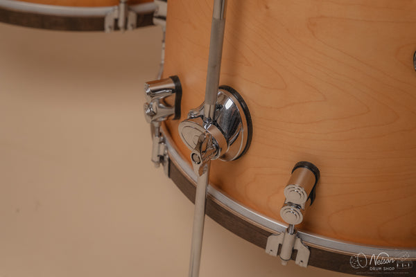 Used PDP Concept Maple in Natural Stain w/Walnut Stain Hoops - 14x24, 16x18, 16x16, 9x13