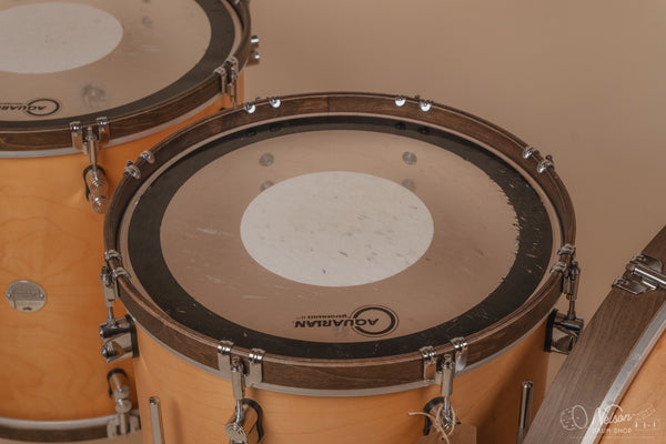 Used PDP Concept Maple in Natural Stain w/Walnut Stain Hoops - 14x24, 16x18, 16x16, 9x13