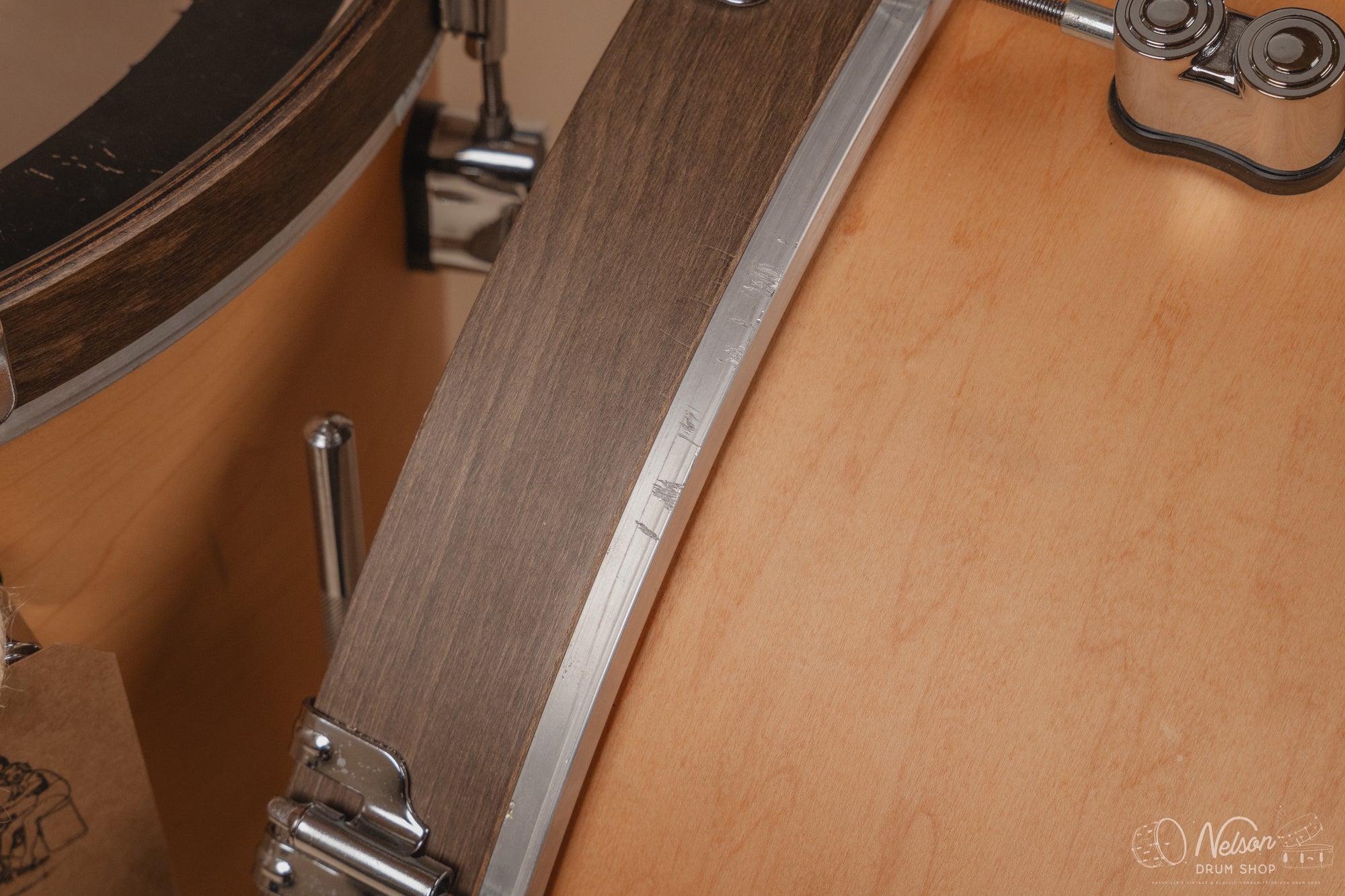 Used PDP Concept Maple in Natural Stain w/Walnut Stain Hoops - 14x24, 16x18, 16x16, 9x13