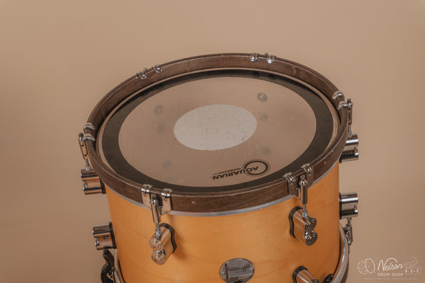 Used PDP Concept Maple in Natural Stain w/Walnut Stain Hoops - 14x24, 16x18, 16x16, 9x13
