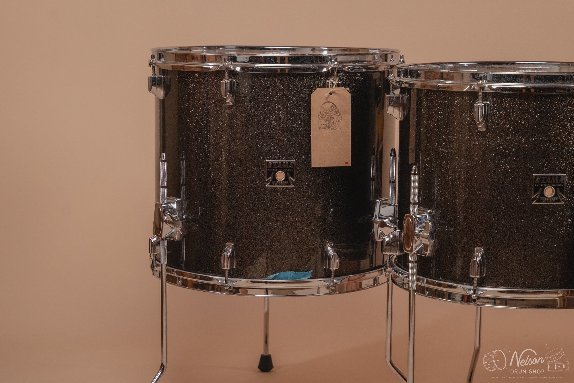 Used Tama Superstar Classic in Midnight Gold Sparkle - 18x22, 14x16, 12x14, 9x12