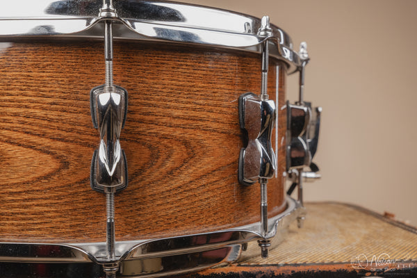 Used Tama "S.L.P." Hickory Snare Drum - Gloss Natural Elm - 6.5x14