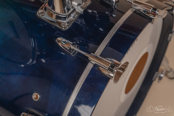 Used Yamaha Maple Custom Absolute Kit in Sea Blue Fade - 16x20, 8x10, 9x12, 12x14