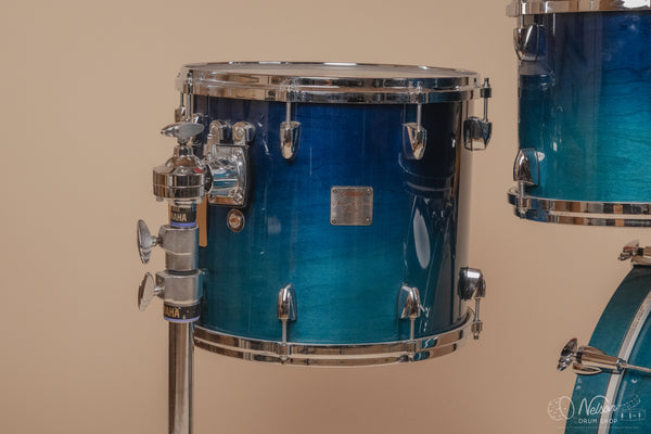 Used Yamaha Maple Custom Absolute Kit in Sea Blue Fade - 16x20, 8x10, 9x12, 12x14