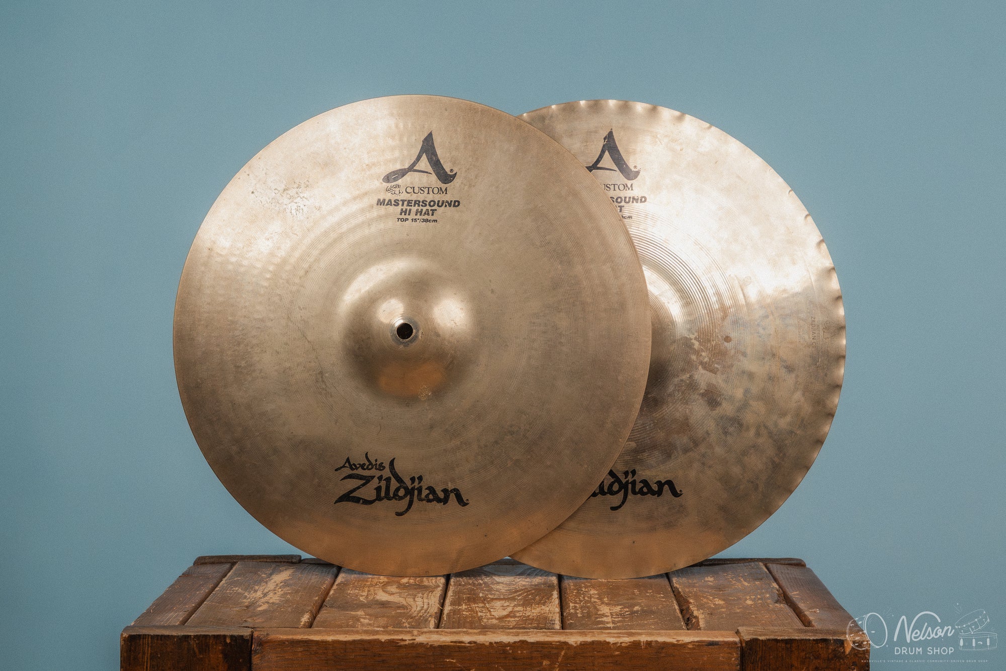 Used Zildjian A Custom Mastersound Hi Hats - 15"