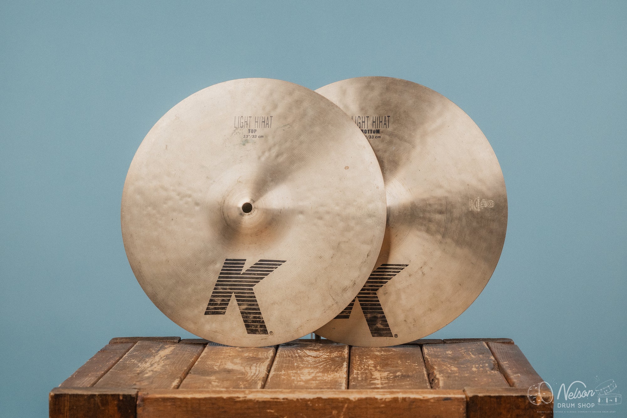 Used Zildjian K Light Hi Hats - 13"