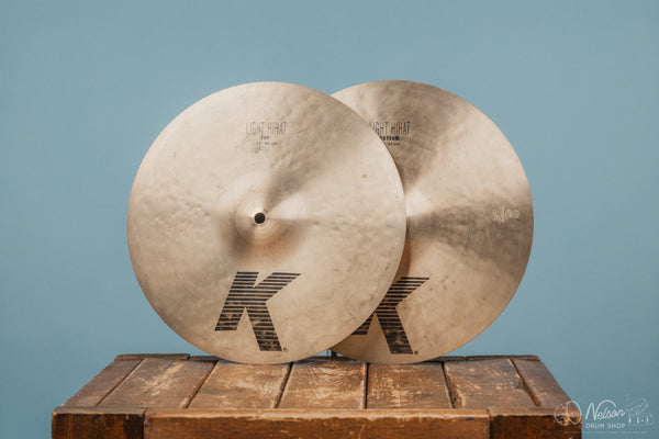 Used Zildjian K Light Hi Hats - 13"