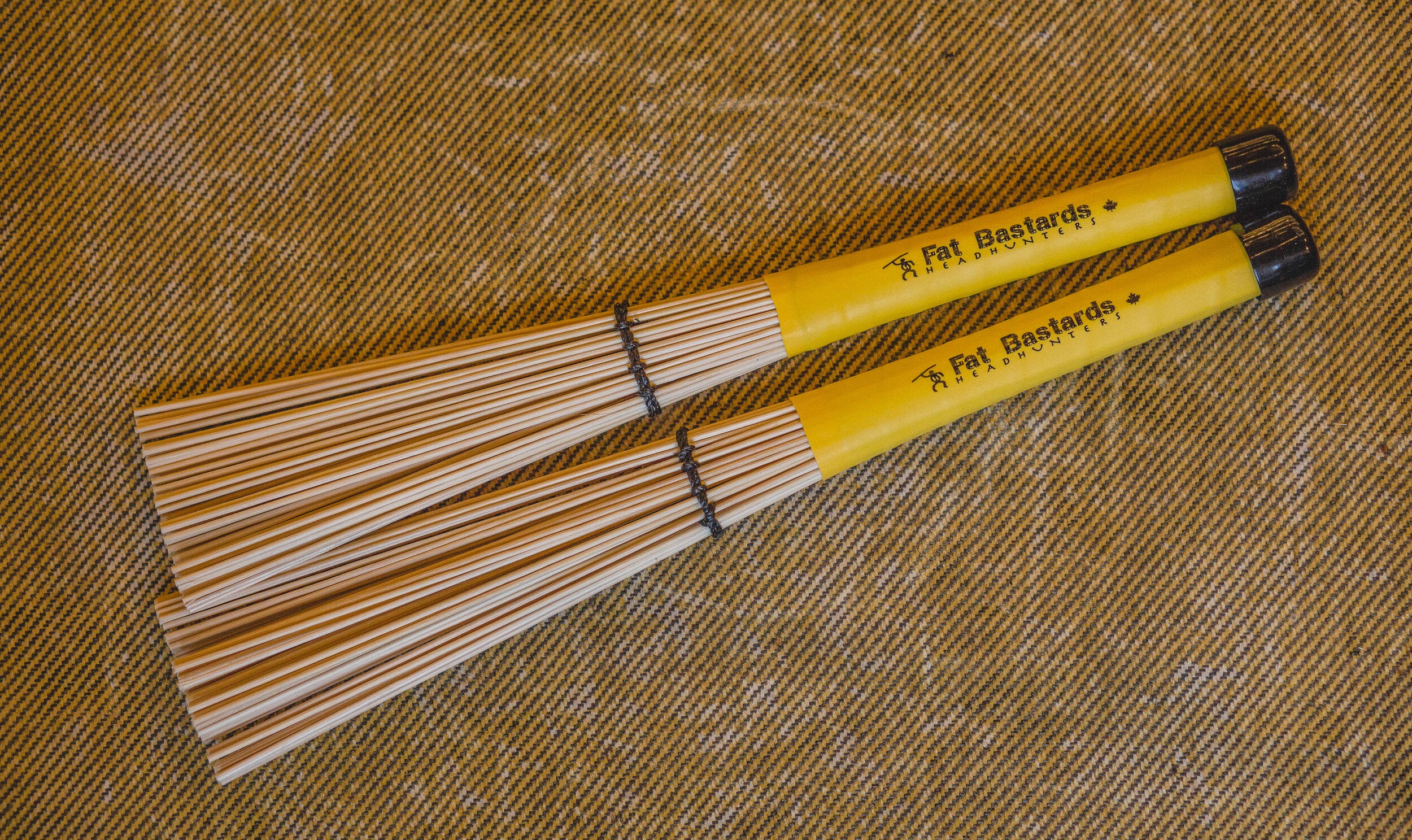 パーカッション・打楽器 Headhunters Brushes 2 pair Set Headhunters Jazz Retractable Wire Brushes | Steve Weiss Music