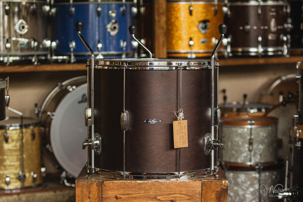 Used C&C Player Date I Floor Tom in Brown Mahogany - 15x18
