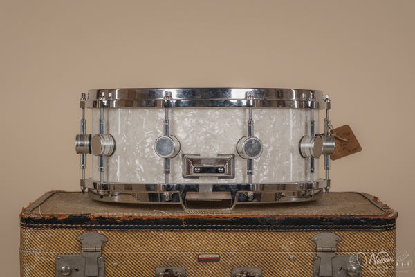 Used Allegra Maple Snare in White Marine Pearl - 6x14