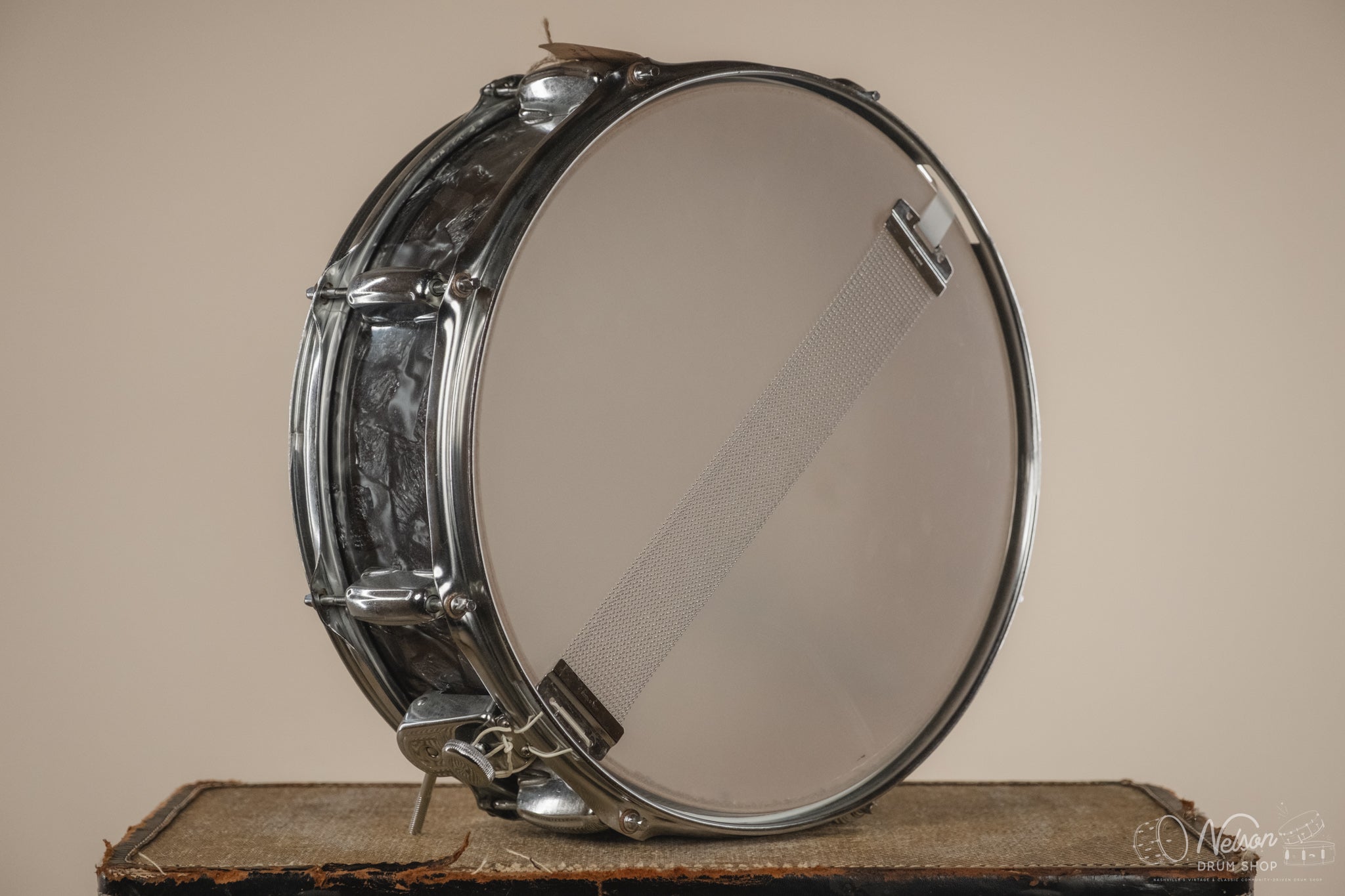 1960s MIJ Aria in Black Diamond Pearl - 5x14 – Nelson Drum Shop