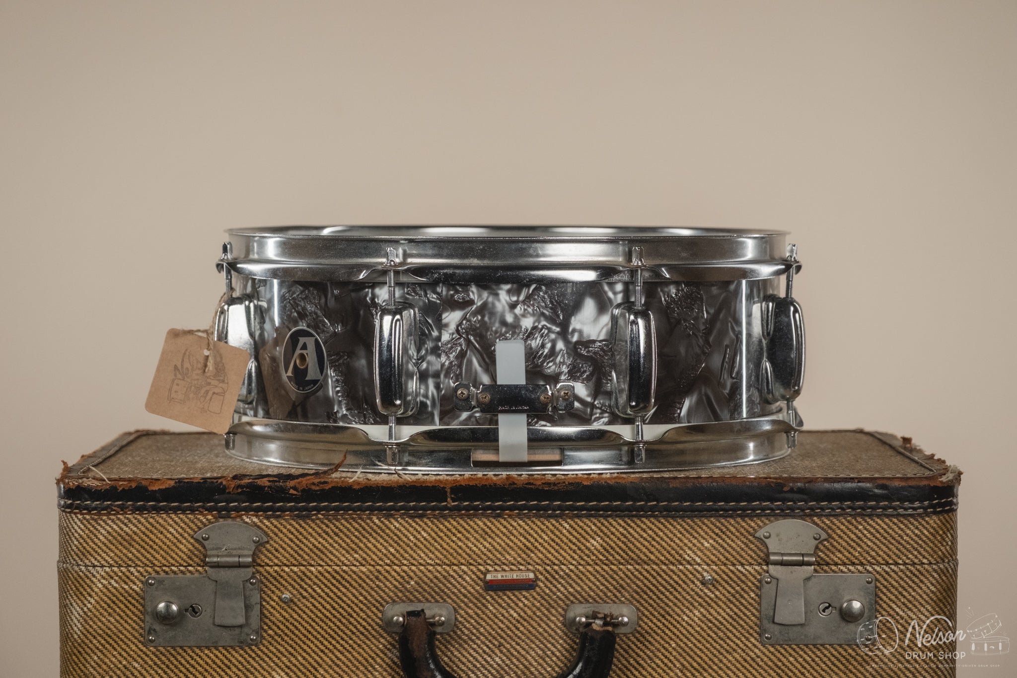1960s MIJ Aria in Black Diamond Pearl - 5x14 – Nelson Drum Shop