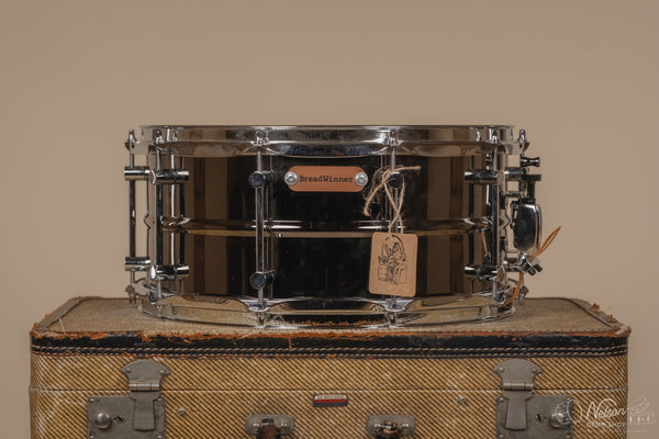 BreadWinner 'Lunch Pail' 10 lug Black Nickel Over Brass Beaded - 6.5x14