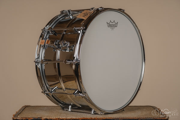 Breadwinner 'T-1000' Chrome Over Steel 10 lug Snare - 8x14