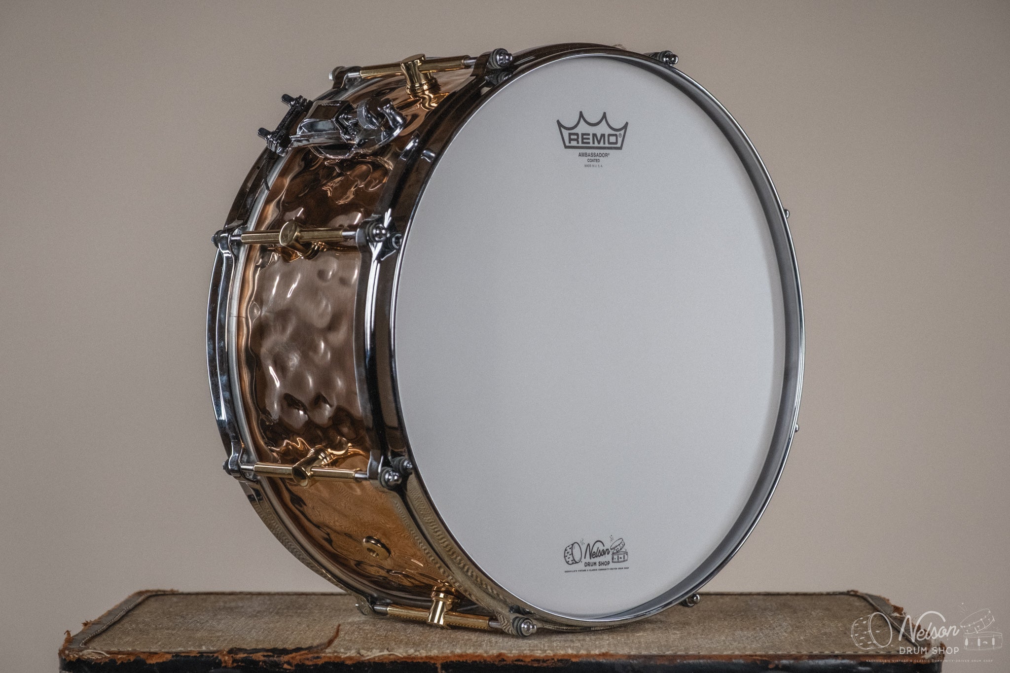 Canopus COATED REGULAR HEAD 18BD LOGO CB18RB Canopus 14x20\" RFM Maple Bass Drum - Black Lacquer