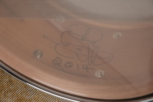 2014 Craviotto Johnny Signed Red Birch Snare - 7x14