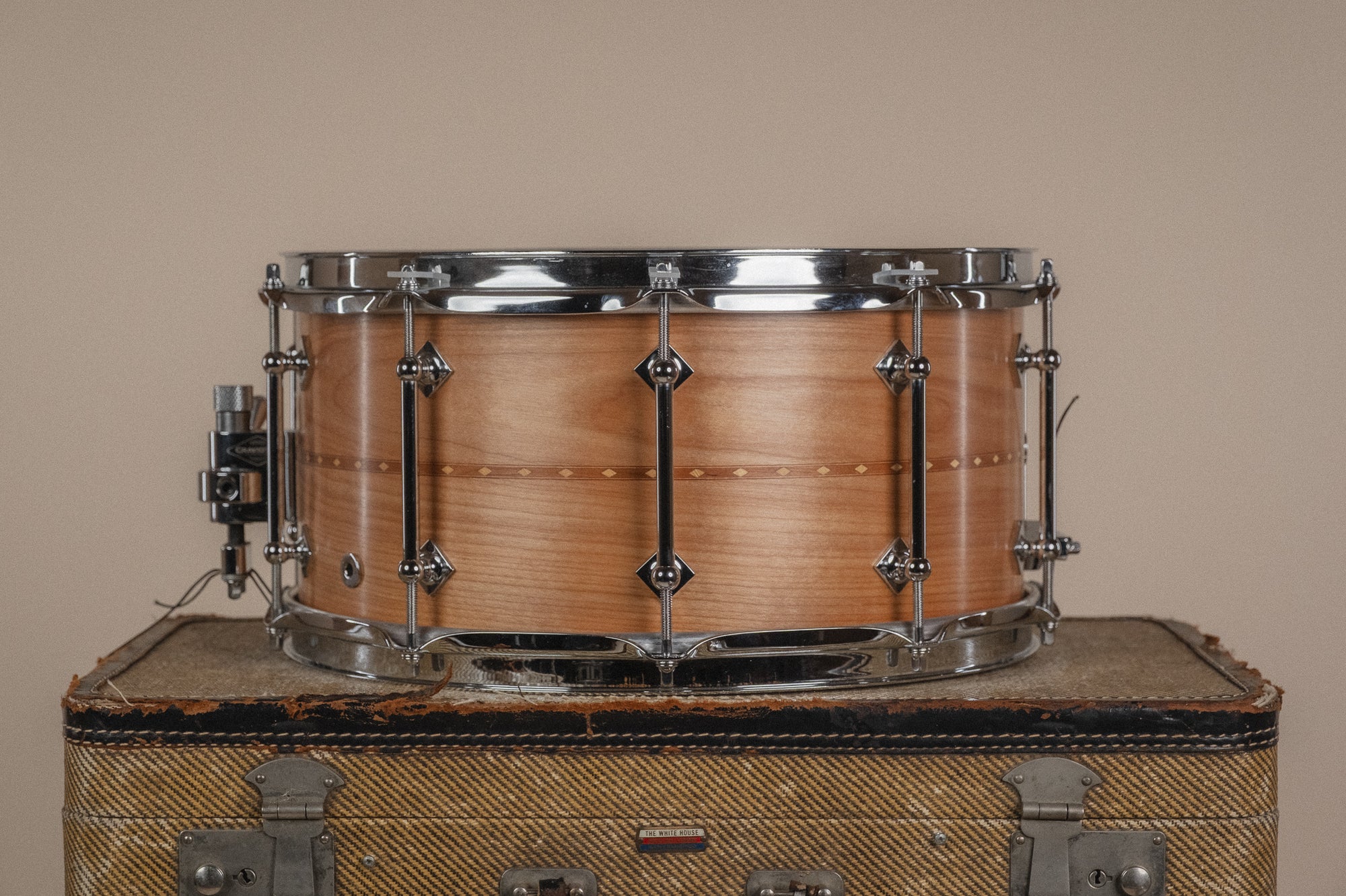 2014 Craviotto Johnny Signed Red Birch Snare - 7x14