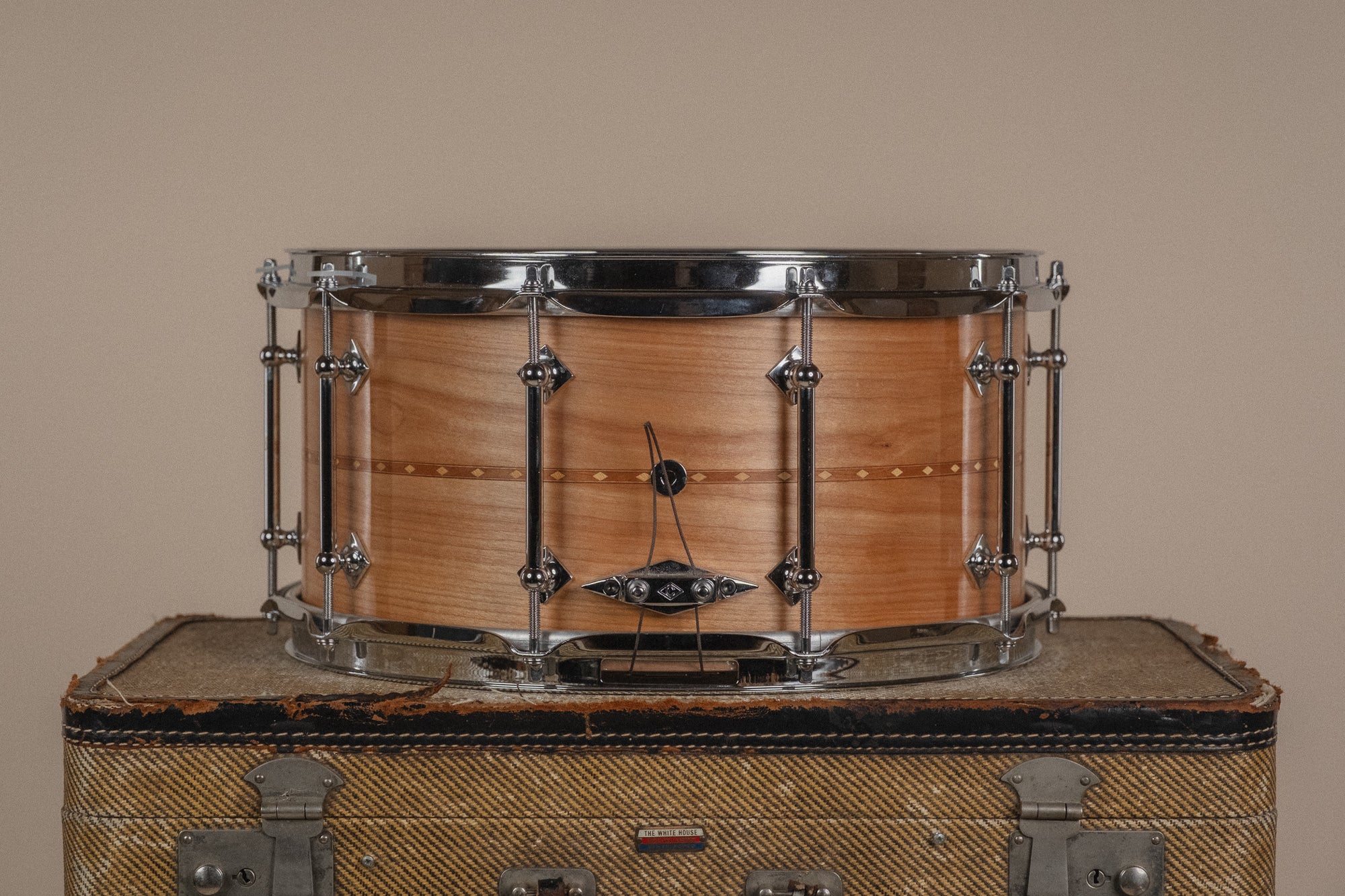 2014 Craviotto Johnny Signed Red Birch Snare - 7x14