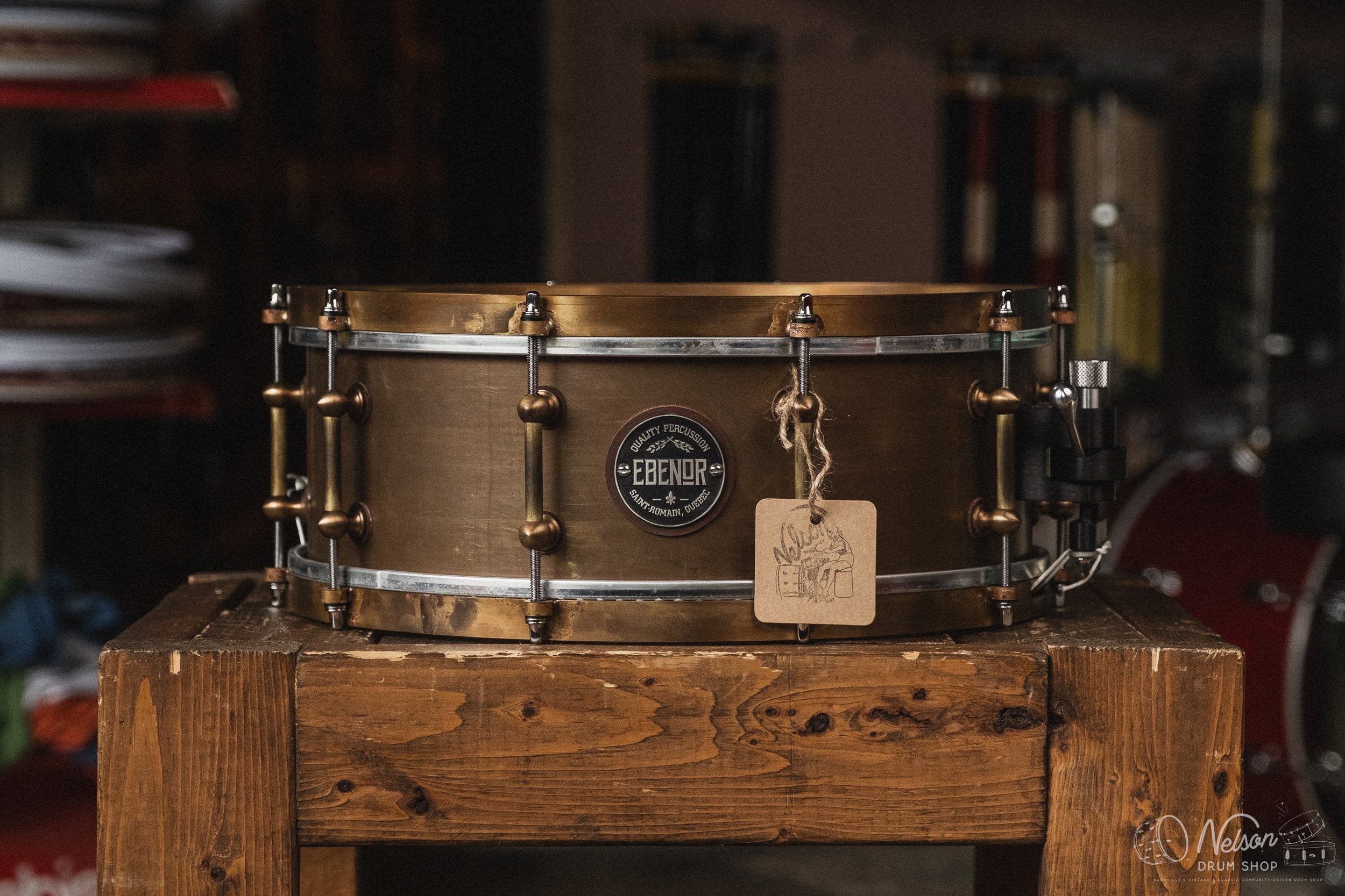 Ebenor Percussion 'Antique Brass' - 5.5x14 – Nelson Drum Shop
