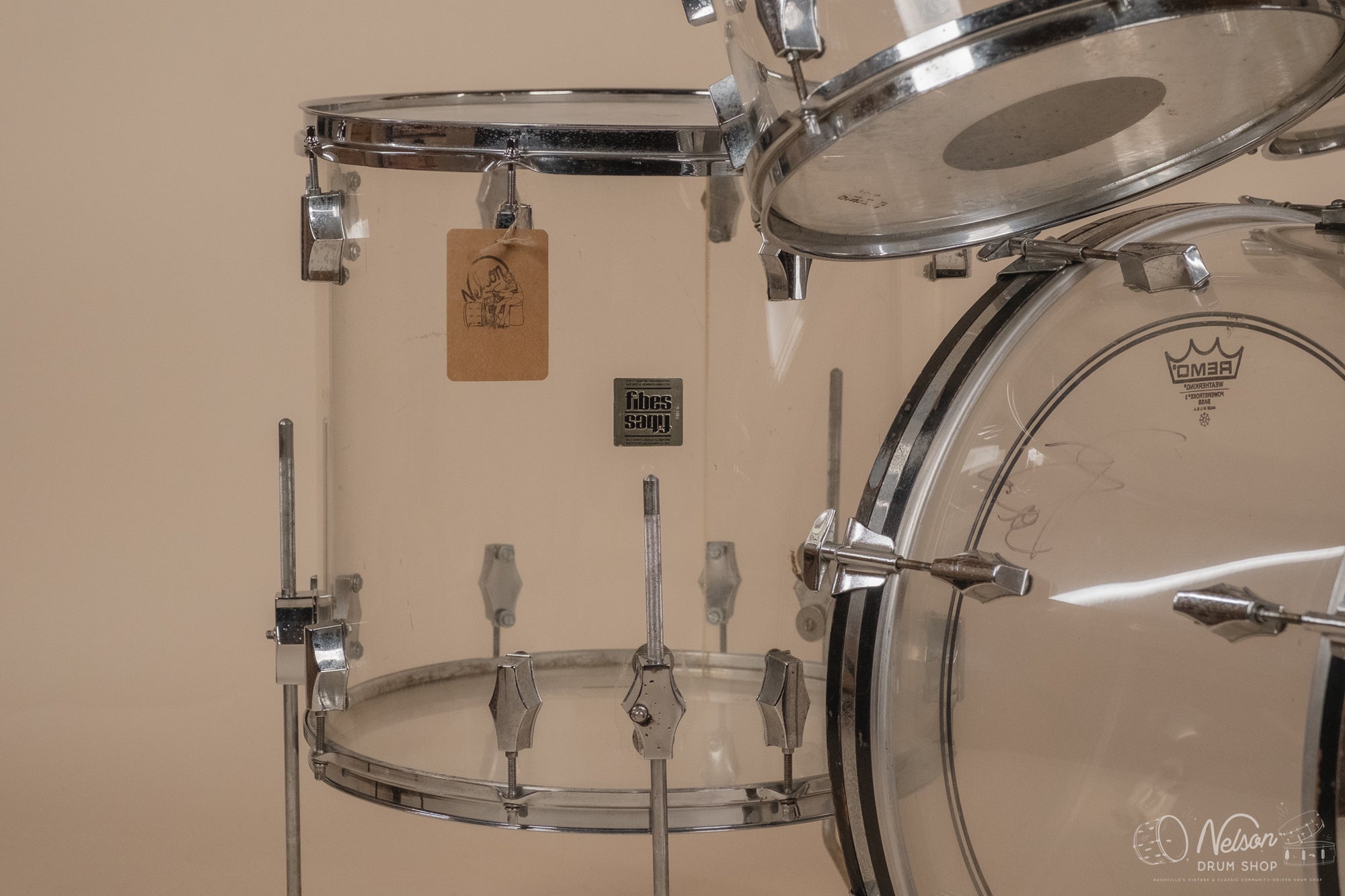 1970s Fibes Crystalite in Clear Acrylic - 14x22, 16x16, 9x13, 8x12