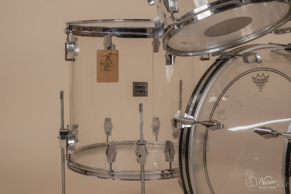 1970s Fibes Crystalite in Clear Acrylic - 14x22, 16x16, 9x13, 8x12