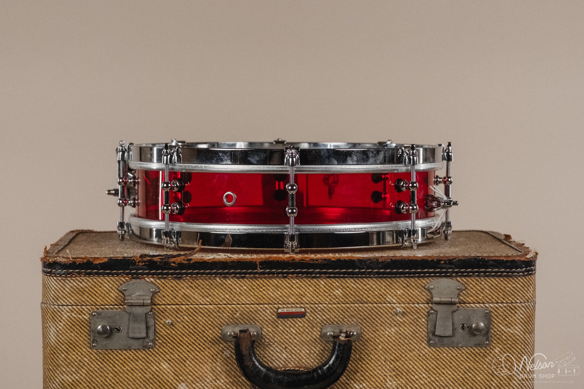 Franklin Drum Co. Limited Edition Acrylic in Red - 3.5x14