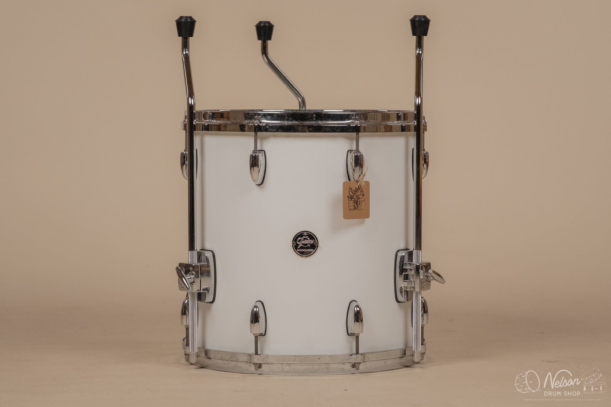 Used Gretsch 'Renown' Floor Tom in Matte White - 14x14