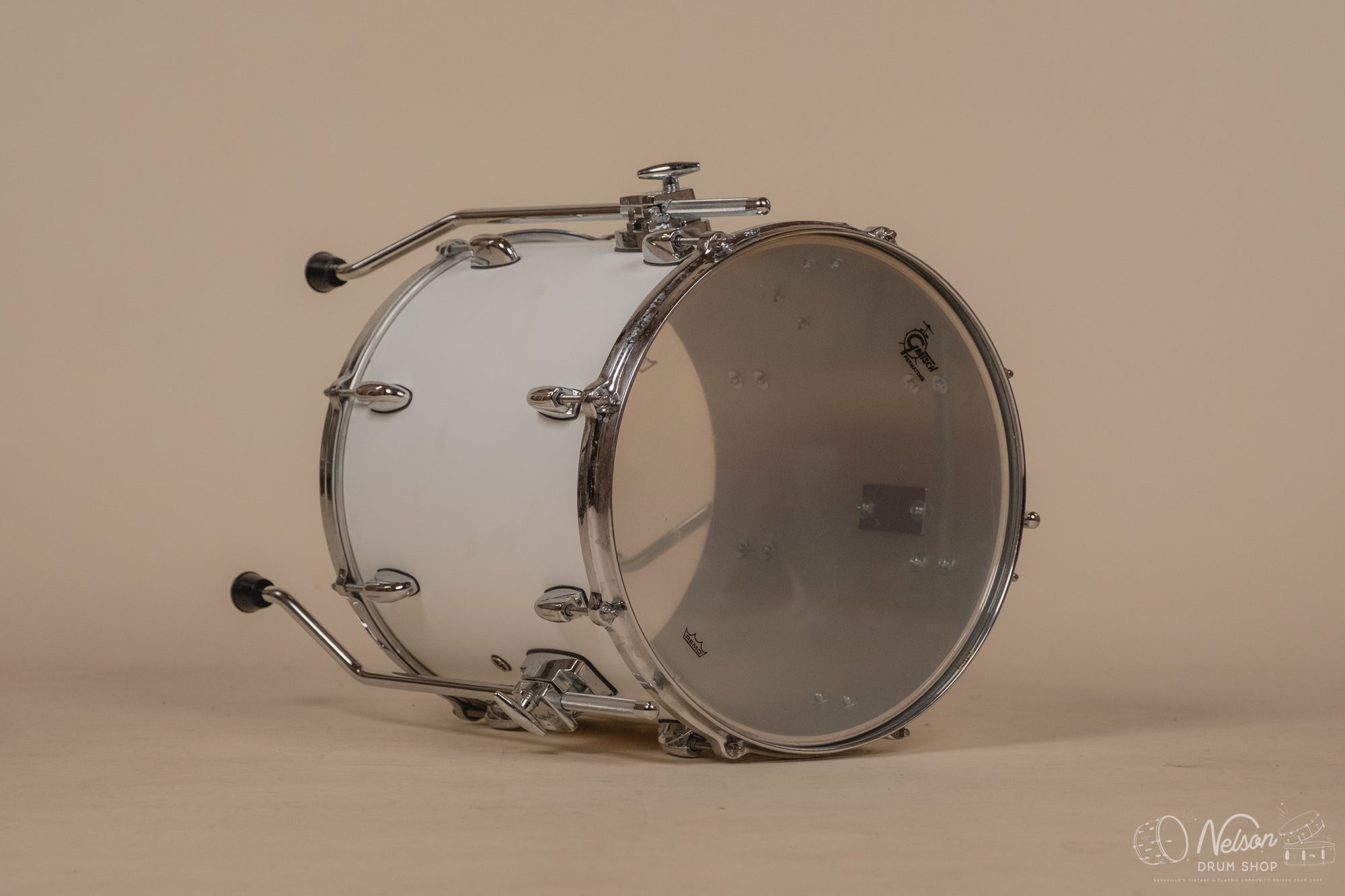 Used Gretsch 'Renown' Floor Tom in Matte White - 14x14