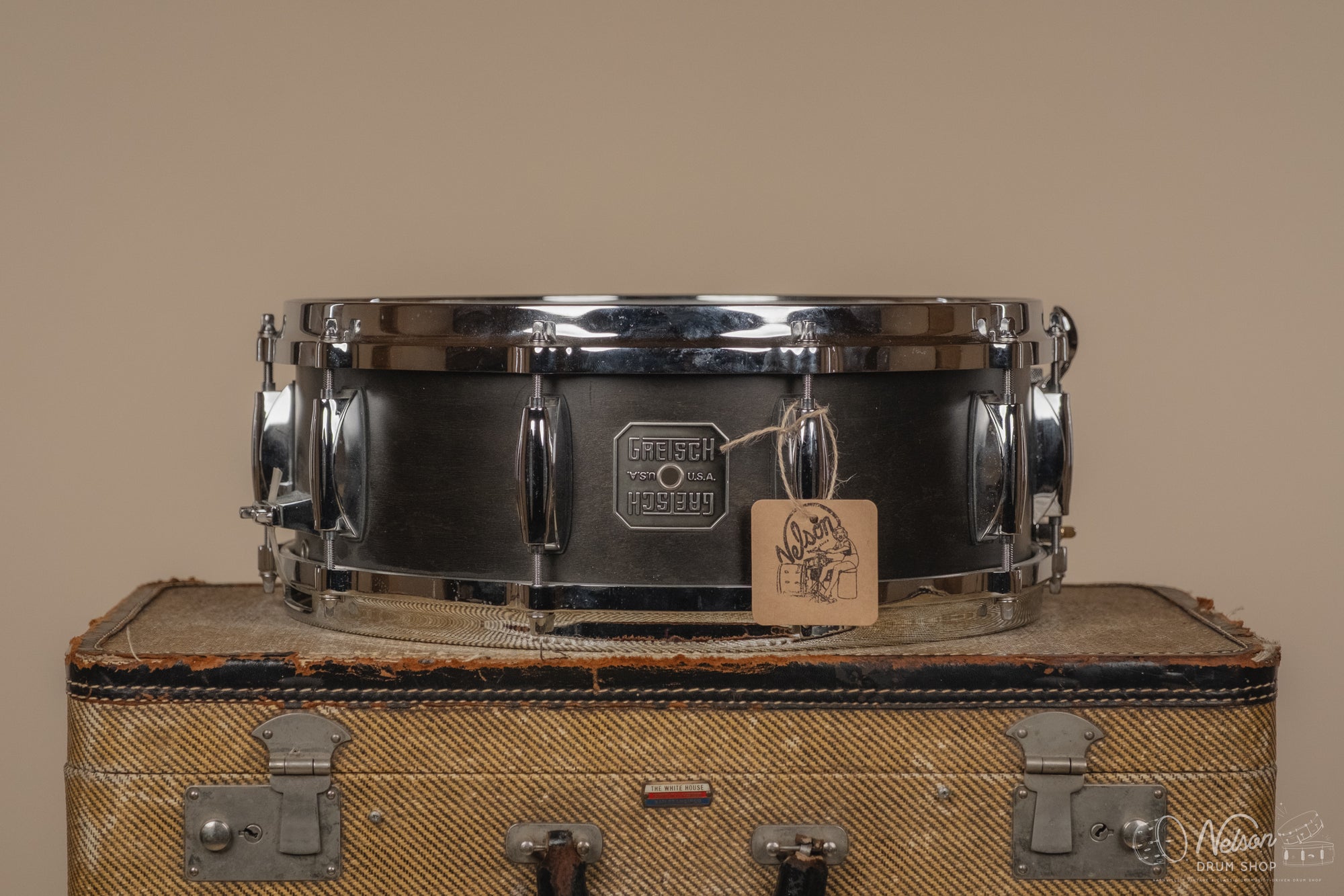 Used Gretsch USA '4156' in Black Satin - 5x14
