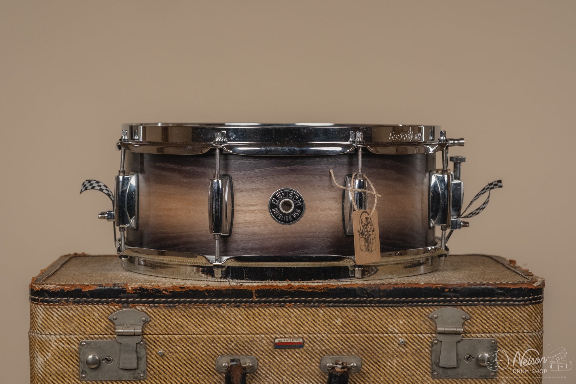 Used Gretsch 'Catalina Ash' in Black Natural Burst - 5.5x14