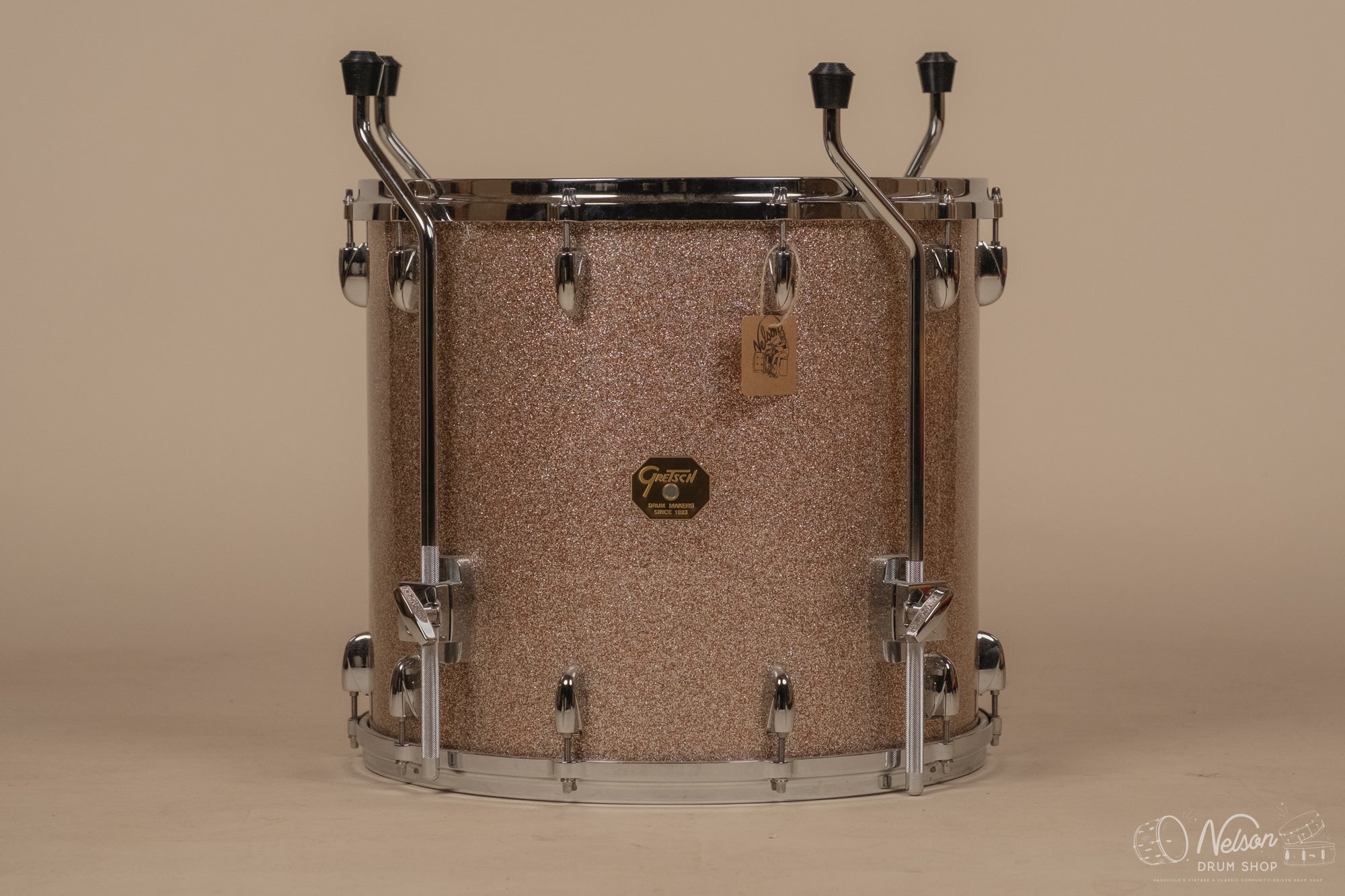 Used Gretsch USA Custom Floor Tom in Champagne Sparkle - 16x18