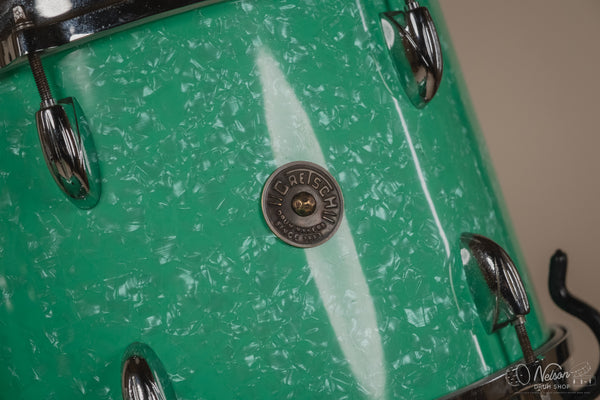 1950/60s Gretsch Re-wrapped in Mint Marine Pearl - 14x22, 16x16, 9x13