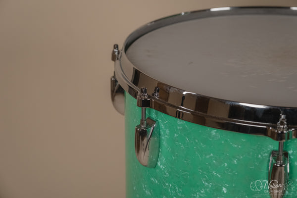 1950/60s Gretsch Re-wrapped in Mint Marine Pearl - 14x22, 16x16, 9x13