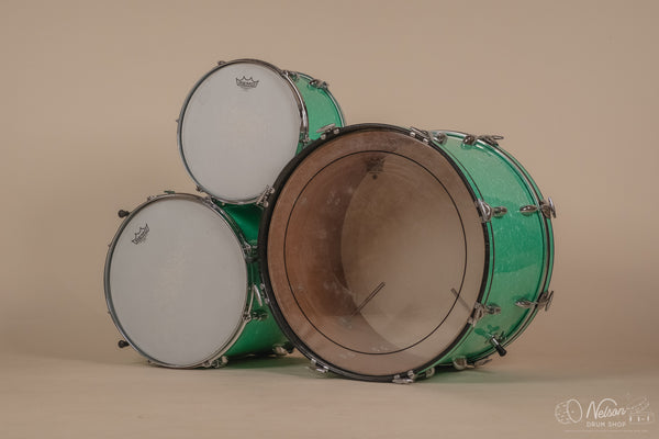 1950/60s Gretsch Re-wrapped in Mint Marine Pearl - 14x22, 16x16, 9x13