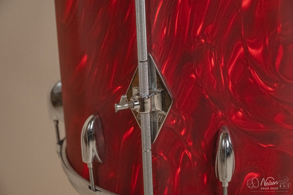 1960s Gretsch re-wrapped in Red Satin Flame - 14x22. 16x16, 9x13