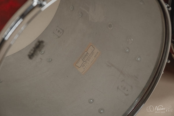 1960s Gretsch re-wrapped in Red Satin Flame - 14x22. 16x16, 9x13