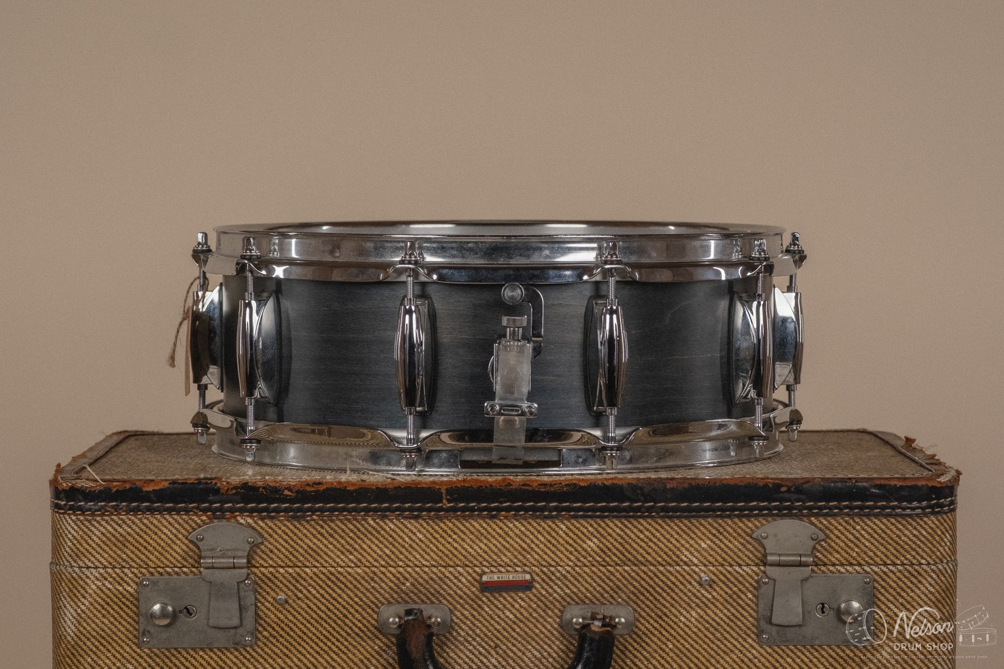 Used Gretsch USA Custom '4156' in Satin Azure Blue - 5x14