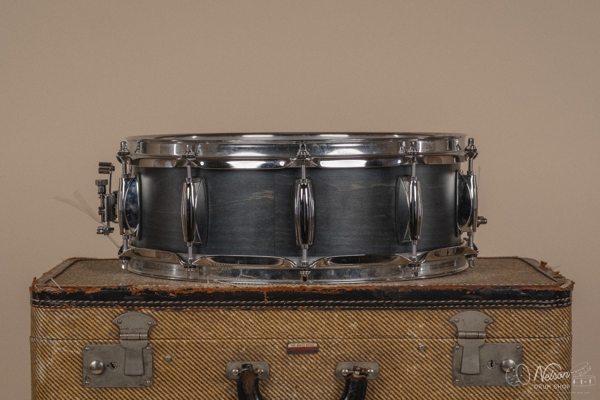 Used Gretsch USA Custom '4156' in Satin Azure Blue - 5x14