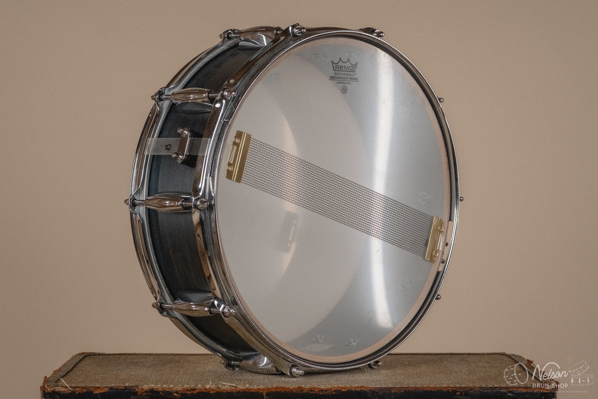 Used Gretsch USA Custom '4156' in Satin Azure Blue - 5x14