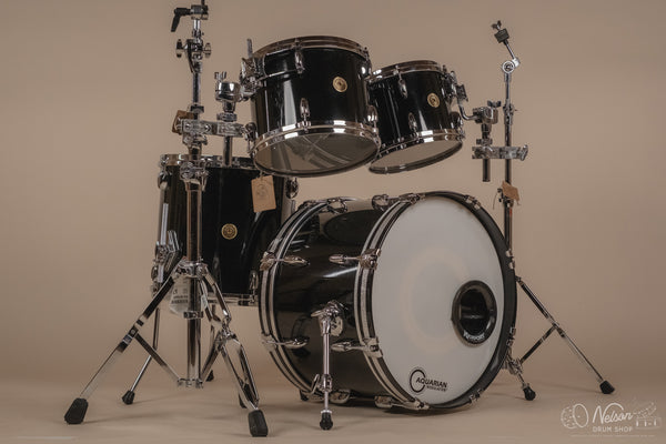 Used Gretsch USA Custom in Black Nitron - 14x20, 14x14, 9x12, 8x10