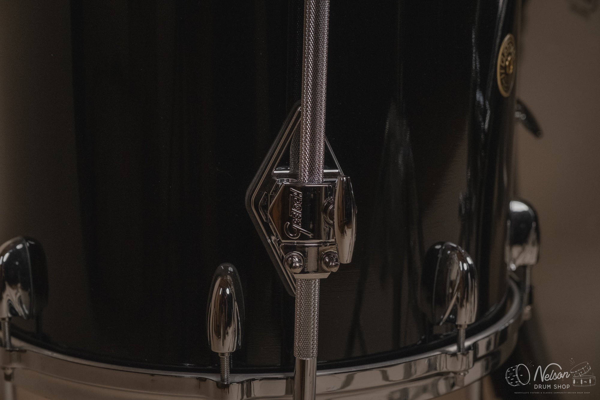 Used Gretsch USA Custom in Black Nitron - 14x20, 14x14, 9x12, 8x10