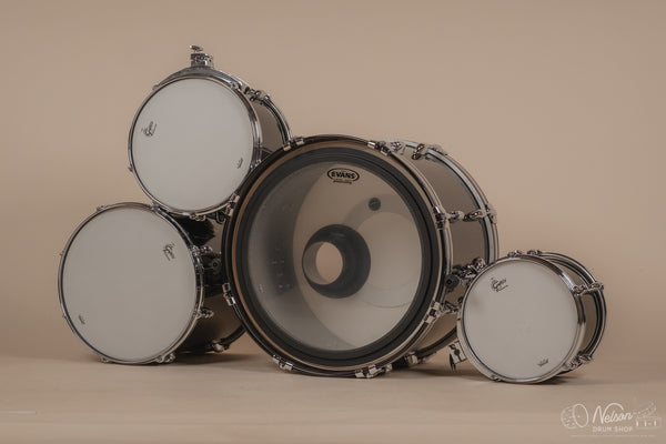 Used Gretsch USA Custom in Black Nitron - 14x20, 14x14, 9x12, 8x10