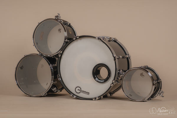 Used Gretsch USA Custom in Black Nitron - 14x20, 14x14, 9x12, 8x10