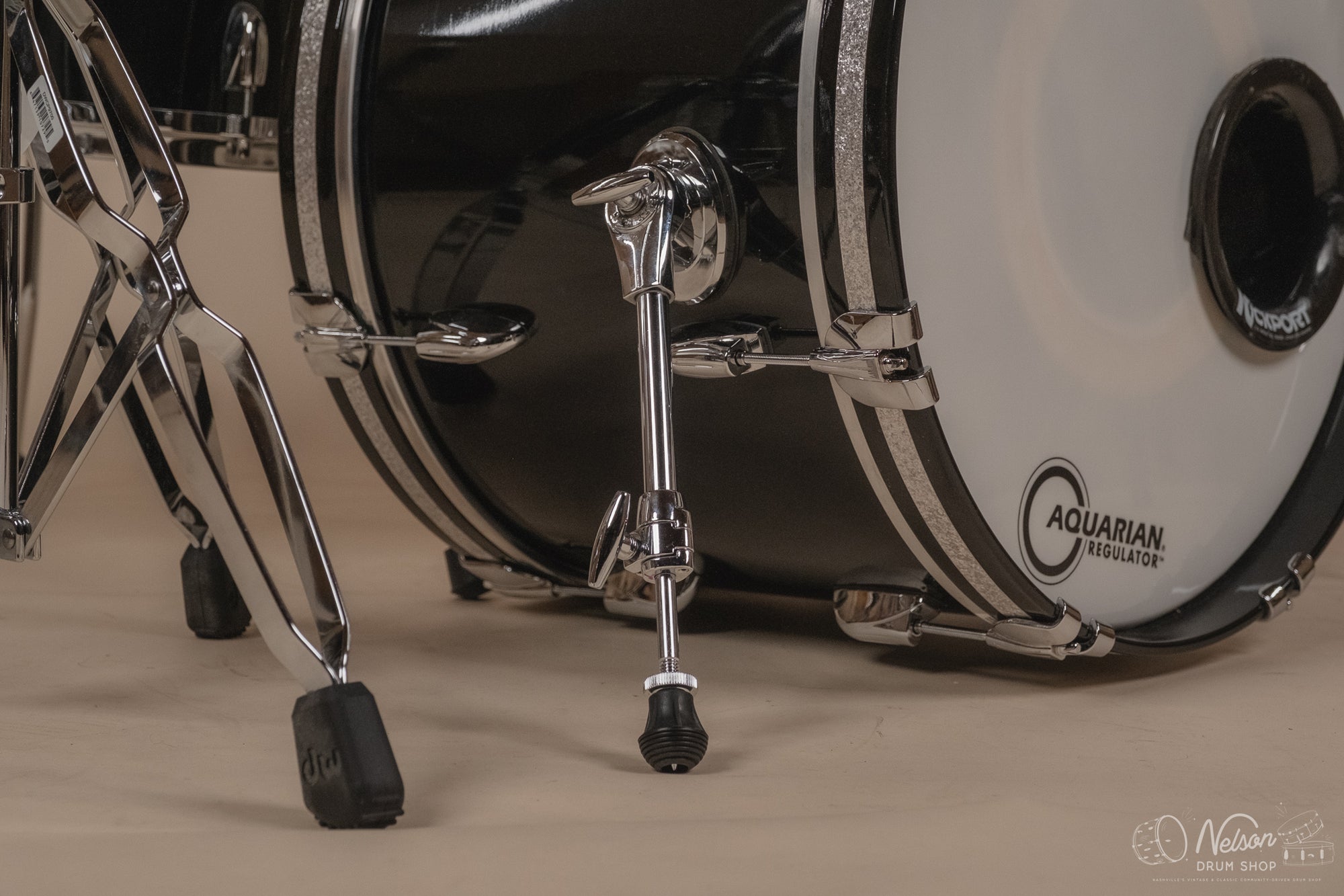 Used Gretsch USA Custom in Black Nitron - 14x20, 14x14, 9x12, 8x10