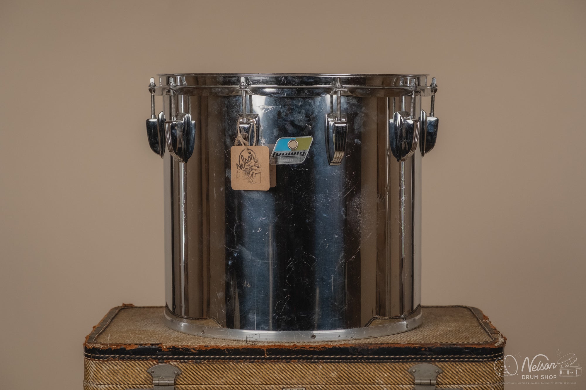 1980s Ludwig Power Concert Tom in Chrome - 13x14