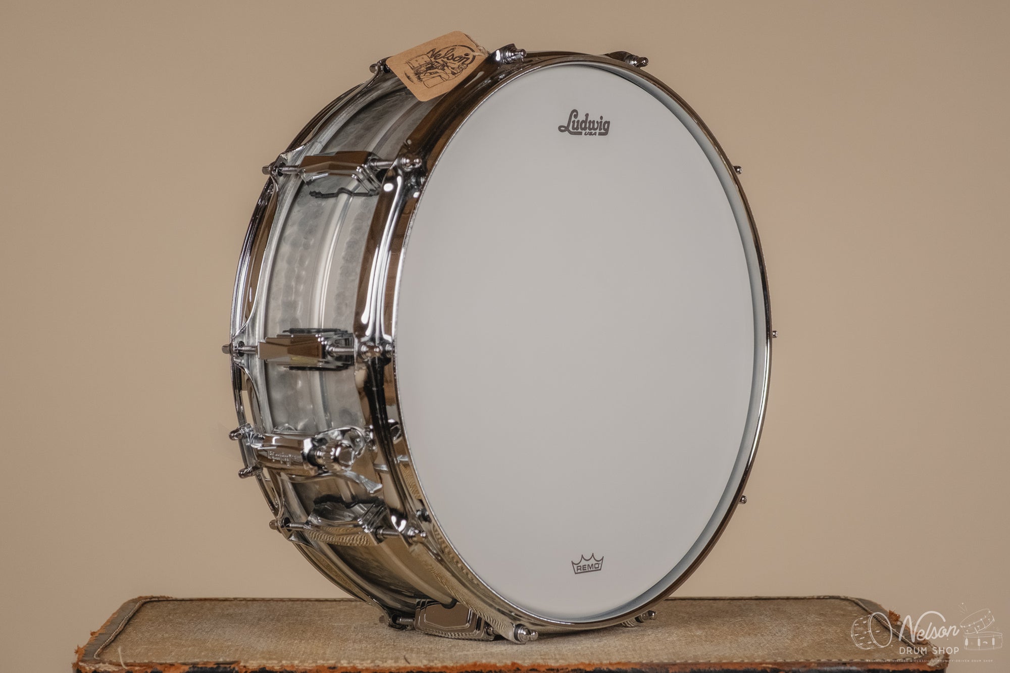 Ludwig LA404K Acrophonic Hammered Acrophonic Special Edition Snare - 5x14