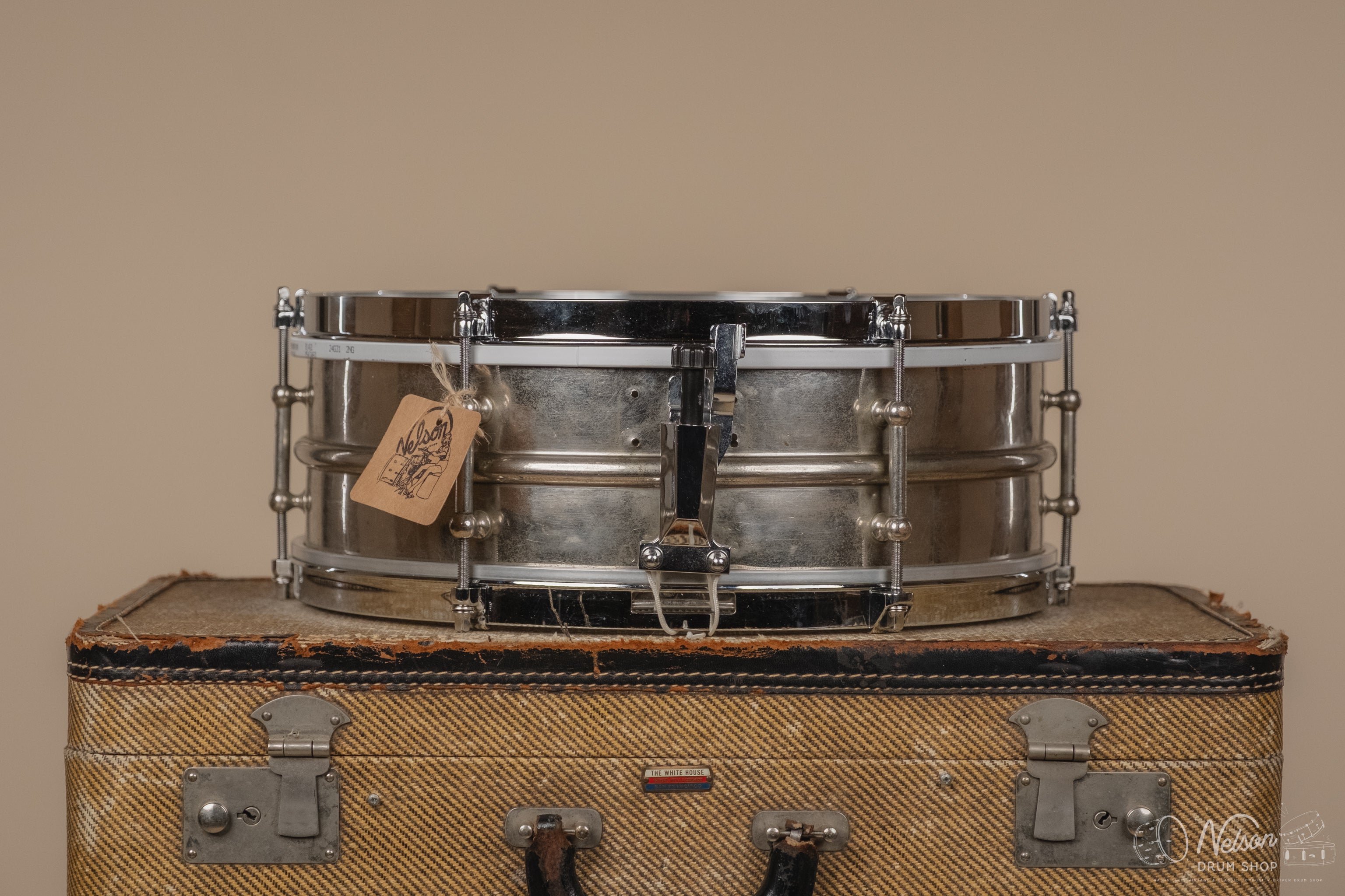 1920s Ludwig 'All-Around' 2pc NOB 6 lug - 5x14 – Nelson Drum Shop