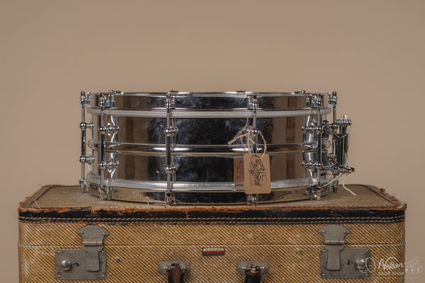 1920's Ludwig 'All-Around' 2 pc NOB Chrome Plated 10 lug - 5x14