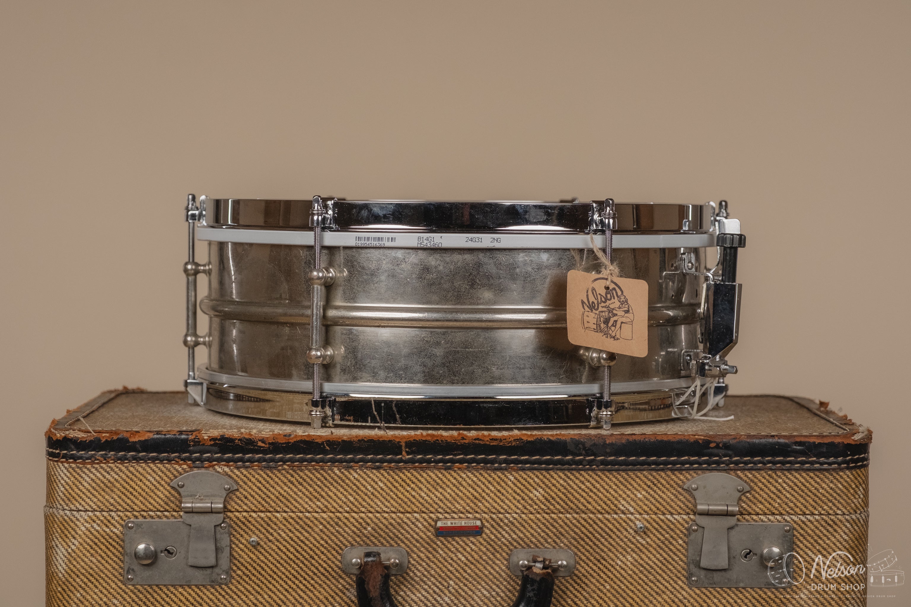 1920s Ludwig 'All-Around' 2pc NOB 6 lug - 5x14 – Nelson Drum Shop